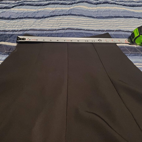 Dazy Sz S Skort Pleated Back Zip Black Mini Skirt (marked M runs small) - Picture 5 of 6